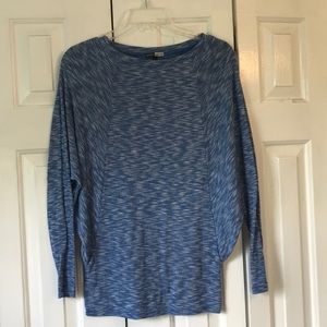 This is a blue/white tunic top from Basic House.